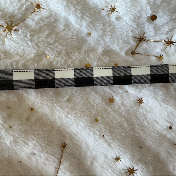 DOLCE AND GABBANA Patent Leather Gingham Pattern Belt AUTHENTIC - Picture 3 of 10